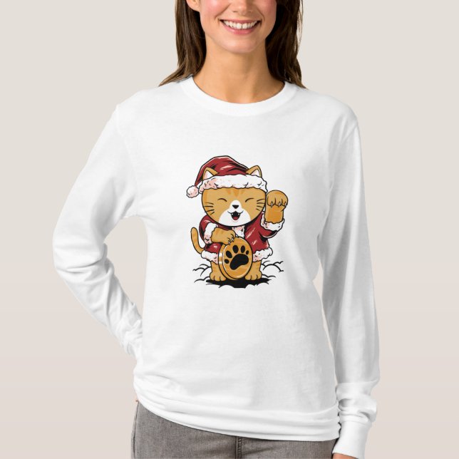 Lucky Meow T-Shirt (Vorderseite)