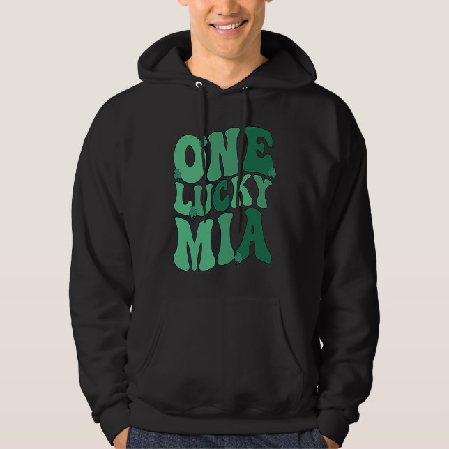 Lucky Mia Grandmother St Patrick's Day Mia Grandma Hoodie (Vorderseite)