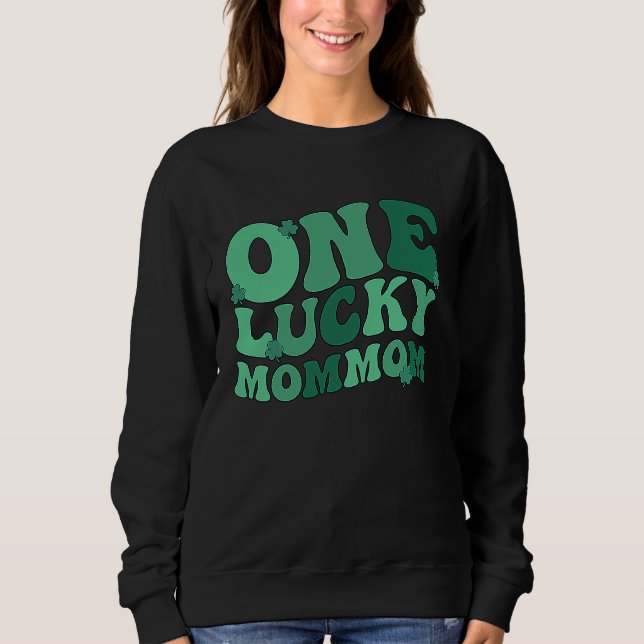 Lucky Mommom Grandmother St Patrick's Day Mommom G Sweatshirt (Vorderseite)