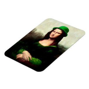 Lucky Mona Lisa St. Patrick's Day Magnet