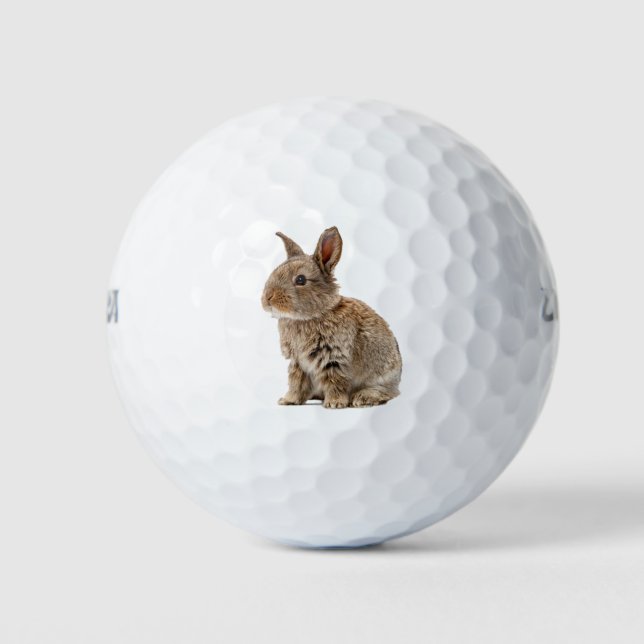Lucky Niedlich Rabbit Bunny Golfball (Vorderseite)