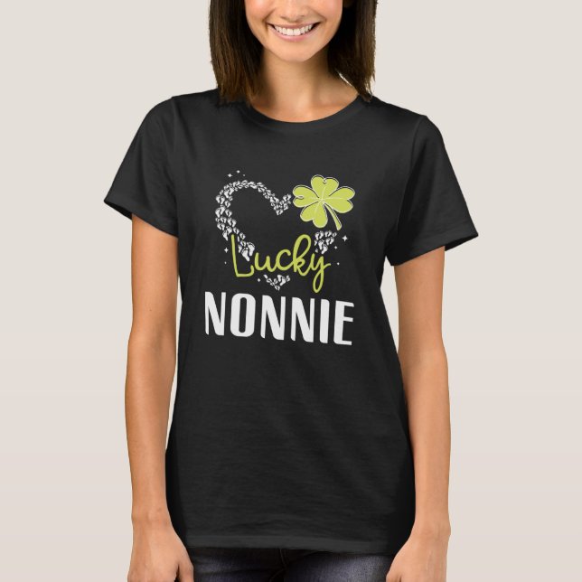Lucky Nonnie St Patricks Day womens T-Shirt (Vorderseite)