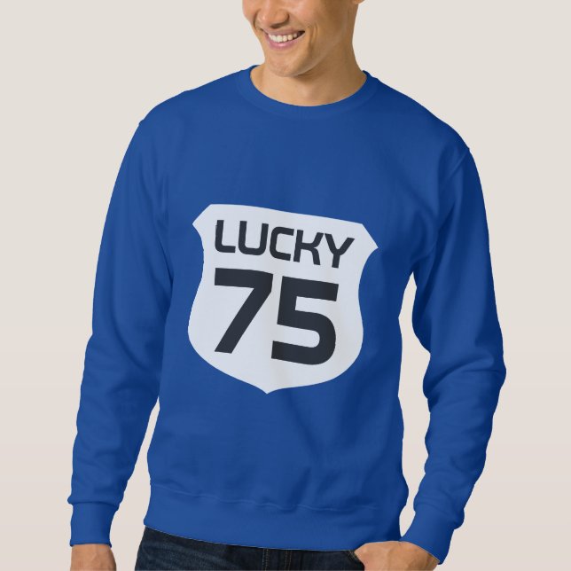 Lucky-Number-Pullover für viel Glück Men-Bekleidun Sweatshirt (Vorderseite)