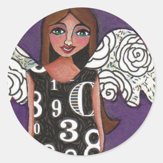 LUCKY NUMBERS ANGEL - ein gesegneter Aufkleber (Vorderseite)