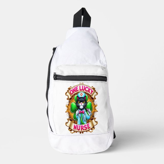 Lucky Nurse Cat Crossbody Bag (Vorderseite)