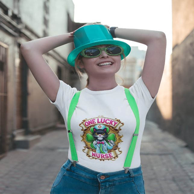 Lucky Nurse Cat T-Shirt (Von Creator hochgeladen)