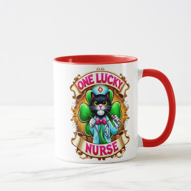 Lucky Nurse Cat Tasse (Rechts)