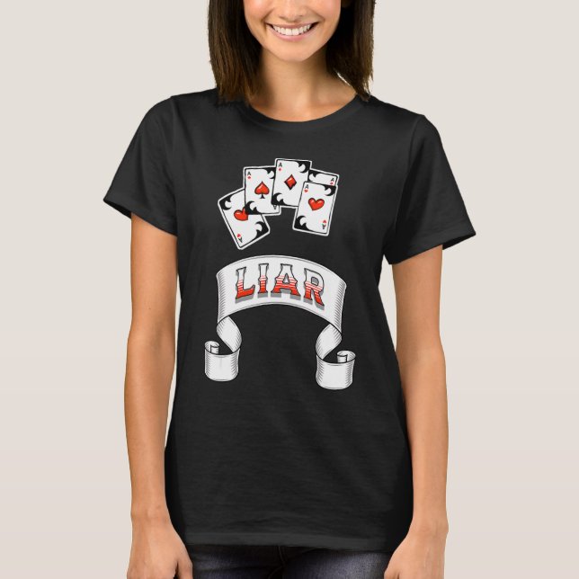 Lucky oder ein Lied 5 Asse Poker Hand 2 T-Shirt (Vorderseite)