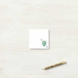 Lucky One 1. Geburtstag St. Patricks Day Kleeblatt Post-it Klebezettel