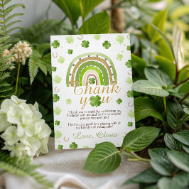 Lucky One Birthday Thank You Card Einladung