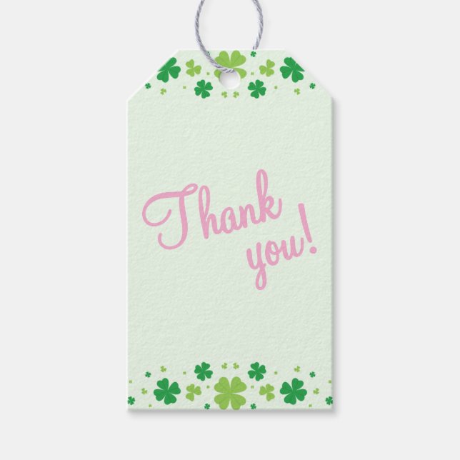 Lucky One First 1st Birthday Party Geschenkanhänger (Vorderseite)