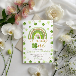 Lucky One First Birthday Invitation Einladung