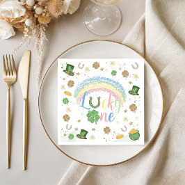 Lucky One Rainbow Birthday Napkins Serviette