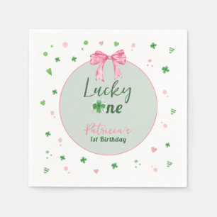 Lucky One St. Patrick Mädchen Geburtstag Serviette