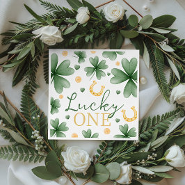 Lucky One St. Patrick's Day Birthday Napkin Serviette