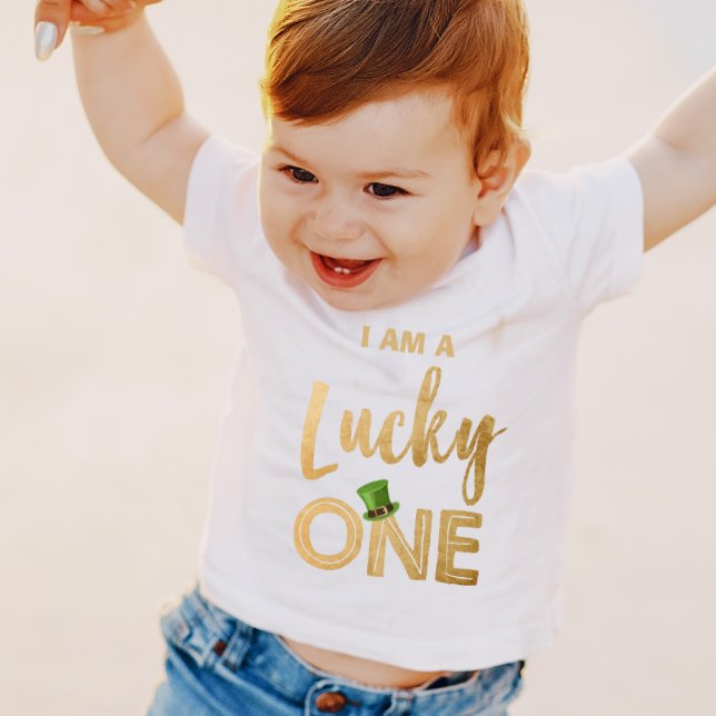 Lucky One St Patrick's Day T - Shirt Kleinkind Bab (Von Creator hochgeladen)