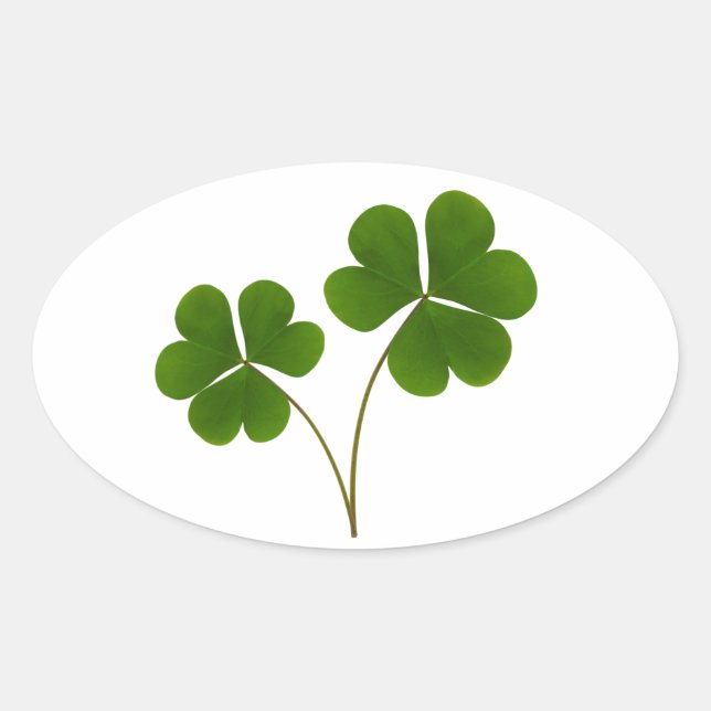 Lucky Ovaler Aufkleber (Vorderseite)