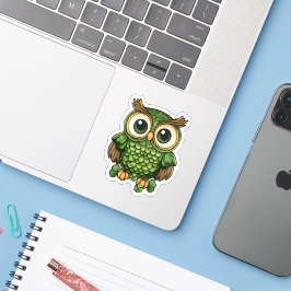 Lucky Owl St. Patrick's Day Sticker