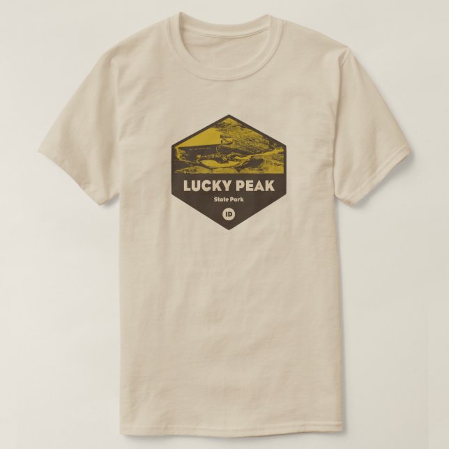 Lucky Peak Staat Park Idaho T-Shirt (Design vorne)