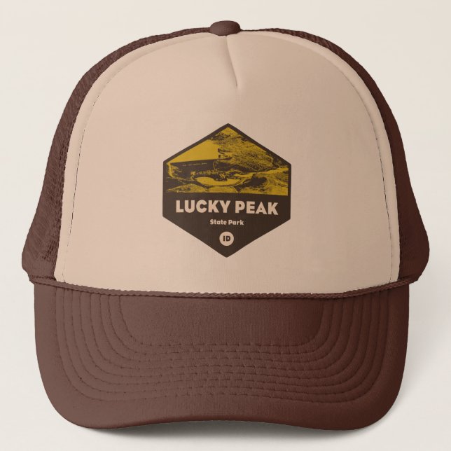 Lucky Peak Staat Park Idaho Truckerkappe (Vorderseite)