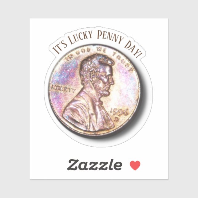 Lucky Penny Day Aufkleber (Blatt)