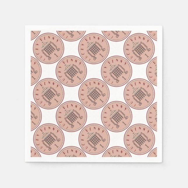 Lucky Penny Serviette (Vorderseite)