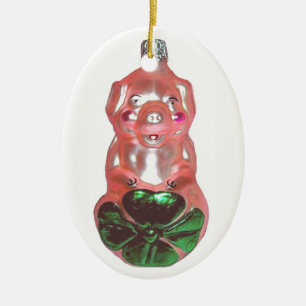 Lucky Pig Keramikornament