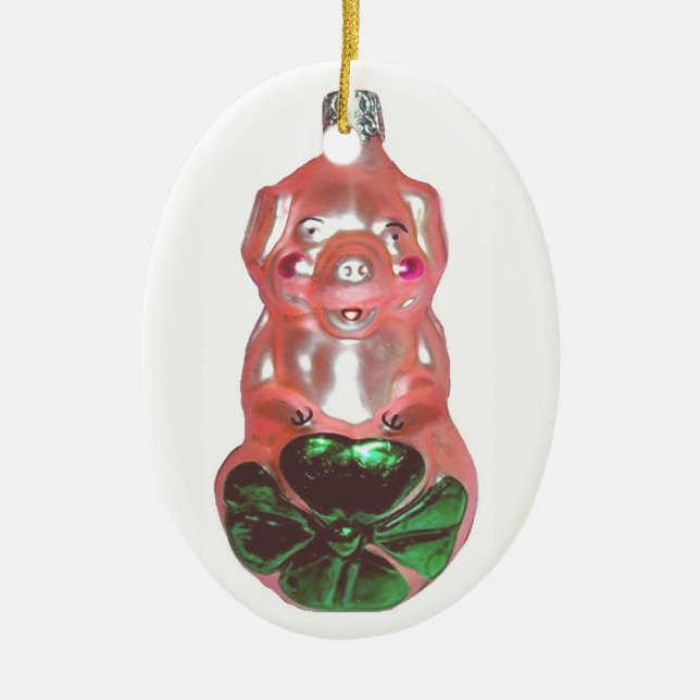 Lucky Pig Keramikornament (Vorne)