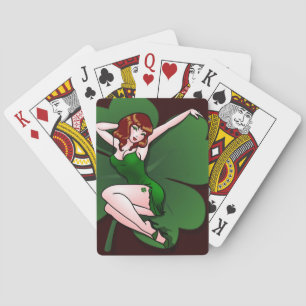 Lucky Playing Cards Lady Luck St Patrick Karten Spielkarten