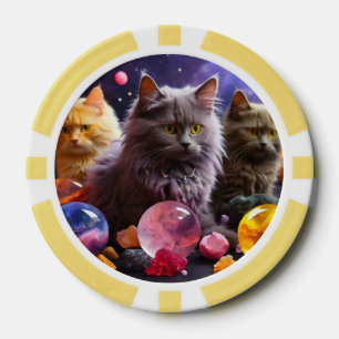 Lucky Pocker Chips für Katzen Liebhaber