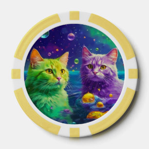 Lucky Pocker Chips für Katzen Liebhaber
