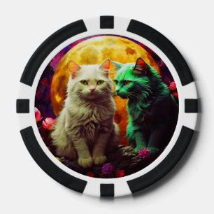 Lucky Pocker Chips für Katzen Liebhaber