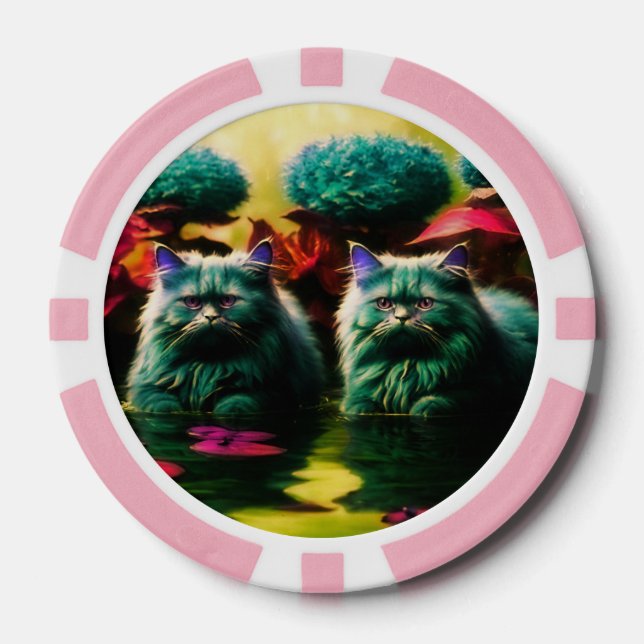 Lucky Poker Chips for Cat Lovers (Vorderseite)