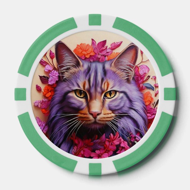 Lucky Poker Chips for Cat Lovers (Vorderseite)