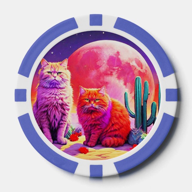 Lucky Poker Chips for Cat Lovers (Vorderseite)