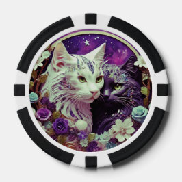 Lucky Poker Chips für Katzen Liebhaber