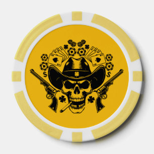 Lucky Poker Skull Pokerchips