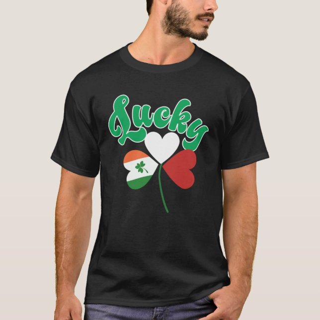 Lucky Polish Irish shamrock Saint Patricks Day  1 T-Shirt (Vorderseite)