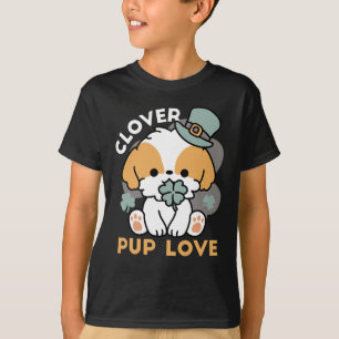Lucky Pup mit Clover - St. Patrick's Day Gift T-Shirt