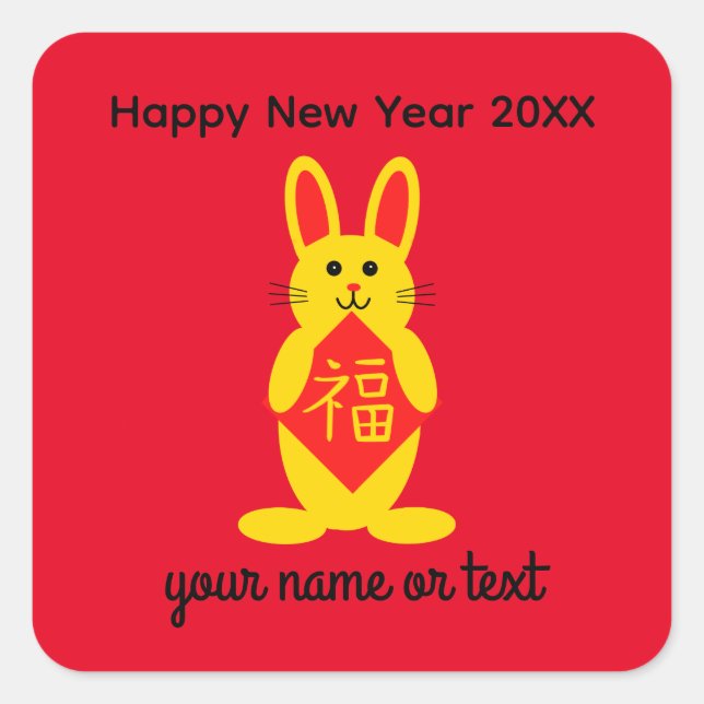 Lucky Rabbit #1 Stickers (Vorderseite)