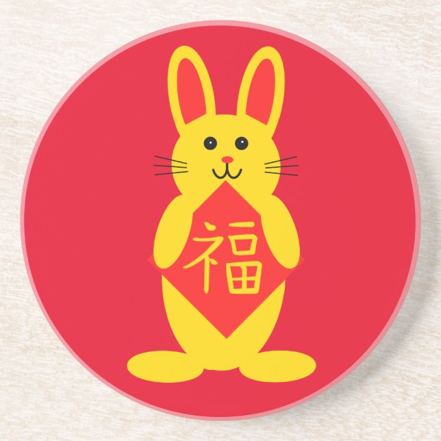 Lucky Rabbit 1 Untersetzer (Vorne)