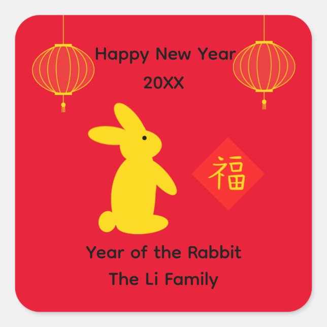Lucky Rabbit #4-2 Stickers (Vorderseite)