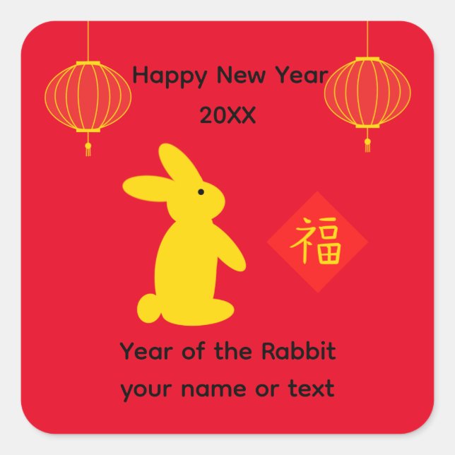 Lucky Rabbit #4 Stickers (Vorderseite)
