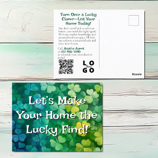Lucky Real Anwesen Seller Marketing Postkarte