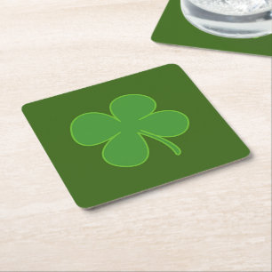 Lucky Rechteckiger Pappuntersetzer