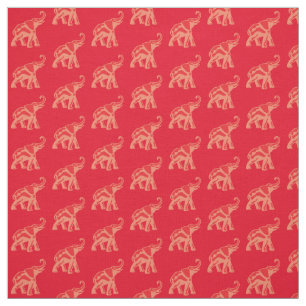 Lucky Red Elefant Stoff
