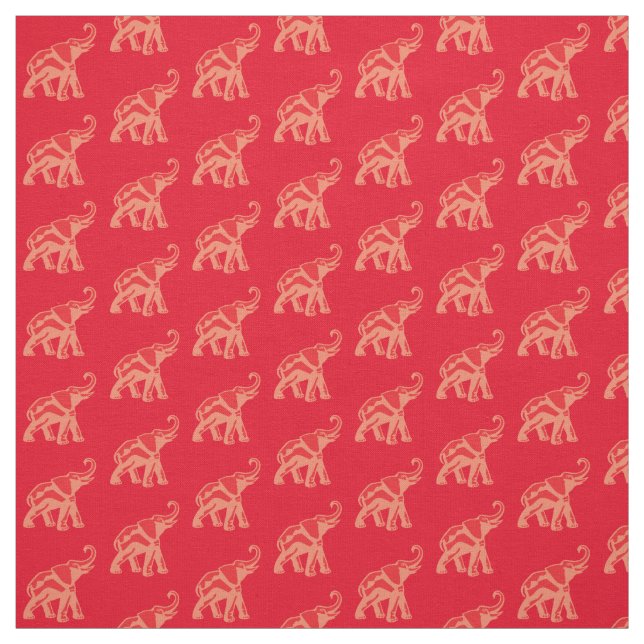 Lucky Red Elefant Stoff (Muster)