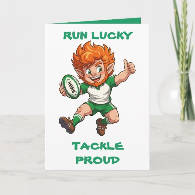 Lucky Run Match Day Magic St. Patrick’s Wochenende Karte (Vorderseite)