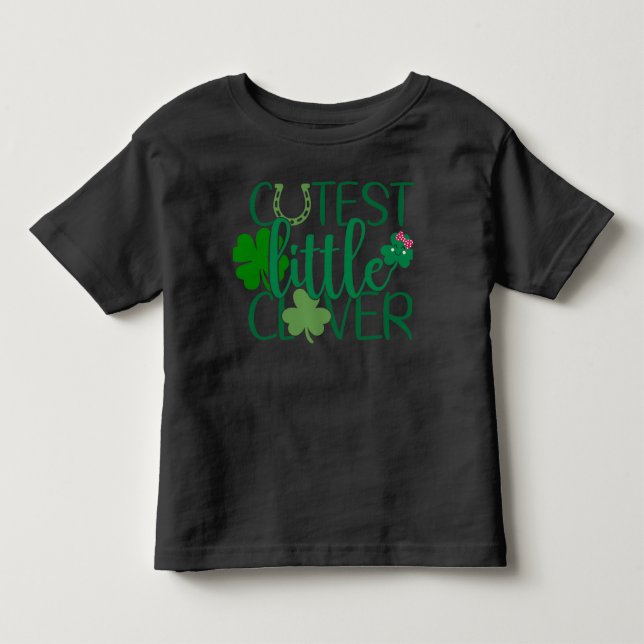 Lucky Saurus Rex - St. Patrick's Day Dinosaur Kleinkind T-shirt (Vorderseite)