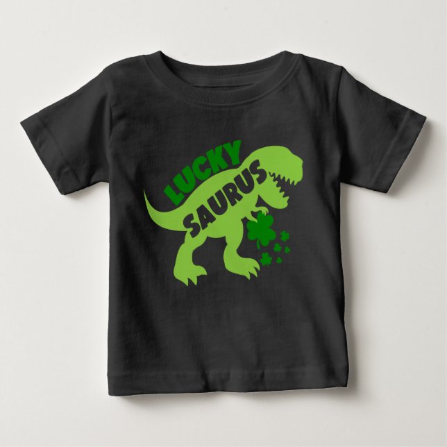 Lucky Saurus - St. Patrick's Day Dino Baby T-shirt (Vorderseite)